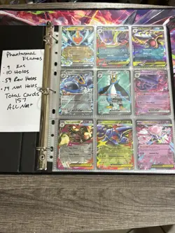 Phantasmal Flames 157 NM Pokemon Card Master Set Help Binder Lot Collection 2025 - Image 1