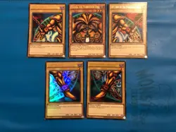 YUGIOH Ultra Rare Exodia The Forbidden One 5 Card Set YGLD-ENA17/18/19/20/21 - Image 1