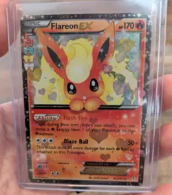Pokemon TCG Flareon-EX Generations Holo Full Art Ultra Rare Card RC28/32 + 2 - Image 2