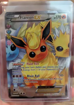 Pokemon TCG Flareon-EX Generations Holo Full Art Ultra Rare Card RC28/32 + 2 - Image 4