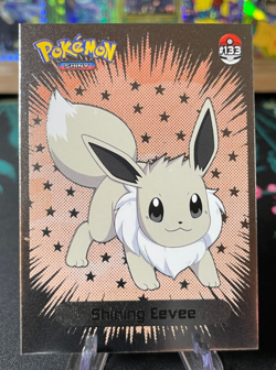 ?? SHINING EEVEE Non-TCG 2024 SHINY POKEMON Card Kanto Peru Foil NM ?? - Image 1