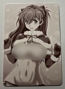 SEXY CHRISTMAS WAIFU Asuka Langley EVANGELION ACG PREMIUM HOLOFOIL CARD NM - Image 2