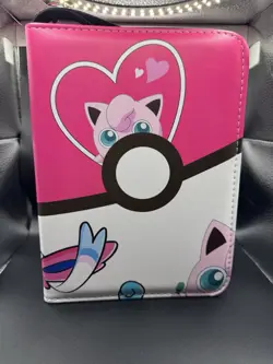 Pokemon Eeveeloution Sylvion Jigglypuff Trading Card TCG Binder with Zipper - Image 1