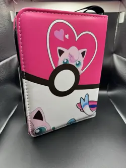 Pokemon Eeveeloution Sylvion Jigglypuff Trading Card TCG Binder with Zipper - Image 2