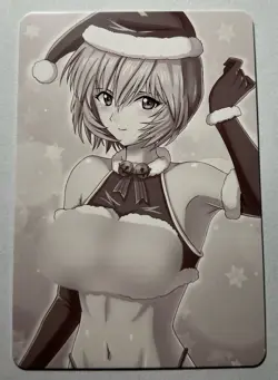 SEXY CHRISTMAS WAIFU Rei Ayanami EVANGELION ACG PREMIUM HOLOFOIL CARD NM - Image 2