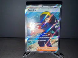 Carmine 204 2024 Pokemon Twilight Masquerade Full Art Trainer UR Card NM+ - Image 1