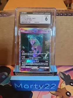 CGC 6 Mewtwo GX 78/73 Shining Legends Secret Rare Holo Pokemon Card - Image 1