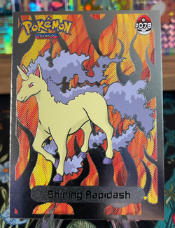 ??SHINING Rapidash Non-TCG 2024 SHINY POKEMON Card Kanto Peru Foil NM?? - Image 1