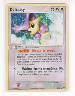 ~ESP~ SPANISH Delcatty 5/109 HOLO EX Ruby & Sapphire Pokemon Card (LB3) - Image 1
