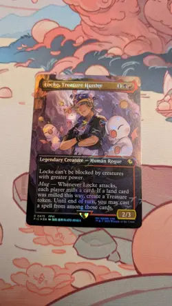 Locke, Treasure Hunter - 474 - Borderless Chocobo Track - Foil Final Fantasy Mtg - Image 1