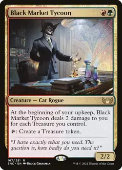 MTG Black Market Tycoon Streets of New Capenna 167 Regular Rare - Image 1