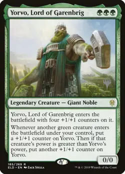 MTG Yorvo, Lord of Garenbrig Throne of Eldraine 185/269 Regular Promo - Image 1