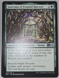 MTG Sanctum of Fruitful Harvest Core 2021 203/274 Regular Uncommon - Image 2