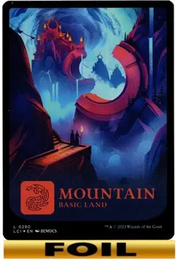 1x - MOUNTAIN - #290 - FOIL FULL ART - Lost Caverns of Ixalan - NM MTG - Image 1
