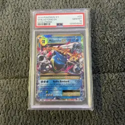 2016 POKEMON XY EVOLUTIONS #22 M BLASTOISE EX PSA 10 - Image 1