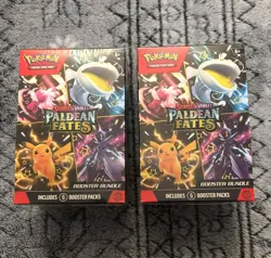 Pokemon TCG Paldean Fates Booster Bundle Lot of 2 Factory Sealed Pack - Image 1