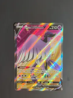Galarian Articuno V 169/198 Full Art Chilling Reign Pokemon Card NM/MT Rare Holo - Image 2