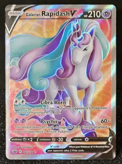 GALARIAN RAPIDASH V - 167/198 Sword & Shield: Chilling Reign Full Art Ultra Rare - Image 1
