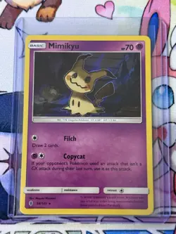 Mimikyu 58/145 Holo Rare Sun & Moon Guardians Rising Pokemon Card NM Read Desc - Image 1