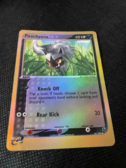 Poochyena 64/109 - EX Ruby & Sapphire - Reverse Holo- Damaged - Pokemon! - Image 1