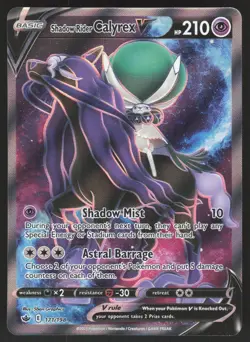 Shadow Rider Calyrex V 171/198 Ultra Rare Pokemon TCG Chilling Reign NM - Image 1