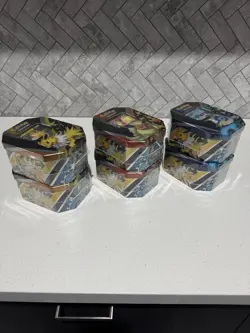 Pokemon TCG: Eevee Evolutions Tin (Set Of 3) Jolteon/Vaporeon/Flareon - Image 3