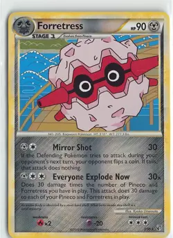 Pokemon Undaunted Forretress Reverse Holo Rare MP #3/90 - Image 1