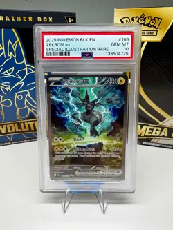 2025 Pokemon Black Bolt Zekrom Ex Special Illustration Rare SIR 166/086 PSA 10 - Image 1