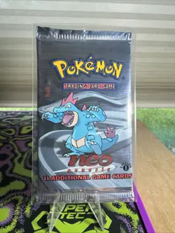 2000 Pokemon 1st Edition Neo Genesis Sealed Light Pack - Feraligatr - Image 1