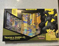 Nintendo Pokemon TCG Pikachu and Zekrom-GX Tag Team Premium Collection - Image 1