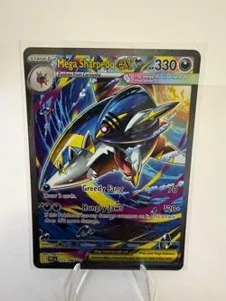 Mega Sharpedo ex 127/094 Special Illustration Rare Pokemon Phantasmal Flames - Image 1