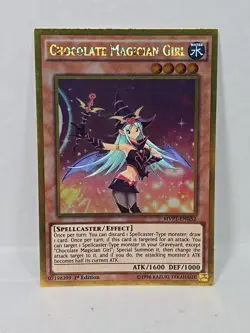 Yugioh Chocolate Magician Girl MVP1-ENG52 Gold Rare 1st Edition - Image 1