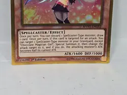 Yugioh Chocolate Magician Girl MVP1-ENG52 Gold Rare 1st Edition - Image 4