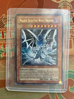 DPKB-EN023 YUGIOH MALEFIC BLUE-EYES WHITE DRAGON ULTRA RARE 1ST Edition NM - Image 1