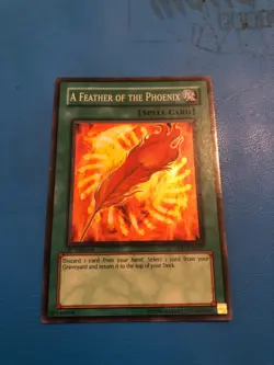 YUGIOH Super Rare A Feather Of The Phoenix FET-EN037 1st Edition - Image 1