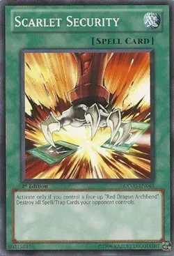 4x Near Mint Scarlet Security - EXVC-EN045 - Common - 1st Edition - YuGiOh - Image 1