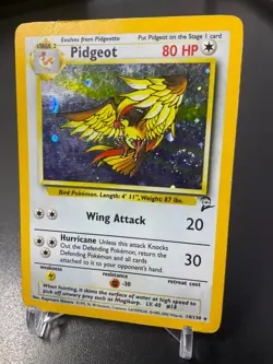 SWIRL WOTC - Pidgeot 14/130 - Base Set 2 - Holo Rare Pokemon Card - Image 1