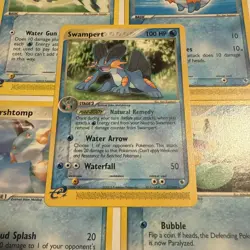 Mudkip 60/109 65/97 Marshtomp 36/97 40/109 Swampert 23/109 Pokemon Card Bundle - Image 1