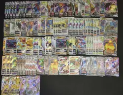 100 Lot Pokemon Chinese Card TCG RRR VMAX Vstar Charizad Flareon mimikyu A11 SQ - Image 1