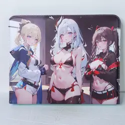 Girls Of Genshin Card Binder 3-Ring Anime Waifu Double Sided Redemption Folder - Image 1