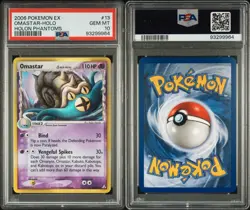 Pokemon TCG Omastar EX Holon Phantoms Holo Rare Card 13/110 - Image 3