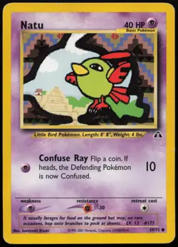 Natu #59 Neo Discovery Pokemon Card - Image 1