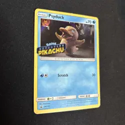 Pokemon TCG Psyduck STAMPED SM199 Holo Detective Pikachu Black Star Promo Card - Image 2