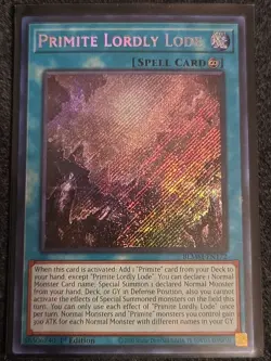Yu-Gi-Oh! TCG Primite Lordly Lode BLMM-EN172 Secret Rare 1st Edition Holo Card - Image 1