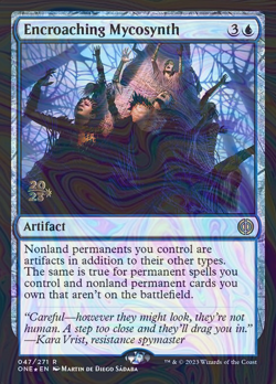 Foil Encroaching Mycosynth - Phyrexia: All Will Be One Promos | MTG Card - Image 1