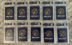 One Piece TCG 1st Anniversary Promo Card Set English Sequential PSA 9 & 10 - Image 2