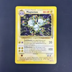 MP (Legendary Collection) Pokemon MAGNETON Card 28/110 Set Non-Holo Rare PLAYED - Image 1