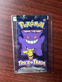 Pokemon Card - Trick or Trade - Halloween - 3 Card Booster Pack Sealed - Image 1