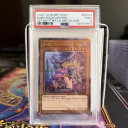 PSA 9 1st Ed QCR Dark Magician Girl 2025 RA04-EN107 Yugioh Card 7th Art - Image 1