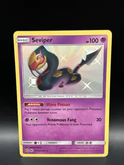 Seviper SV15/SV94 - Pokemon Hidden Fates: Shiny Vault Card - NM - Image 1